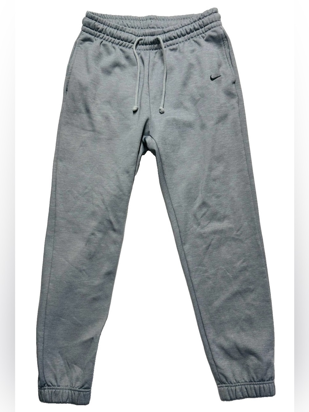Nike Therma-FIT Gray Fleece Jogger Sweatpants Women's Small Drawstring